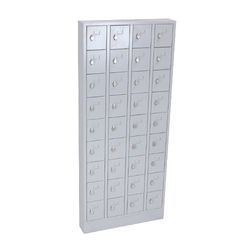Lockerkast PEL 36-deurs 188 x 80 x 15cm Grijs